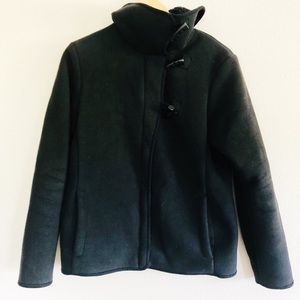 Columbia Sportswear Black Faux Sherpa Fleece Coat